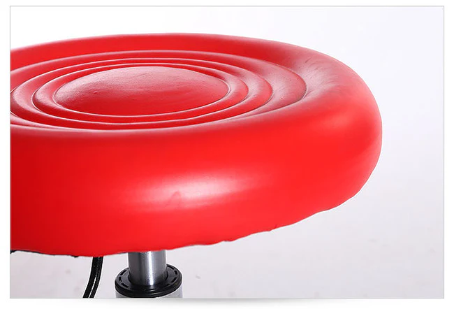 Varossa Multipurpose Essential Office Student Computer Chair Bar Stool (Red) - Image 7