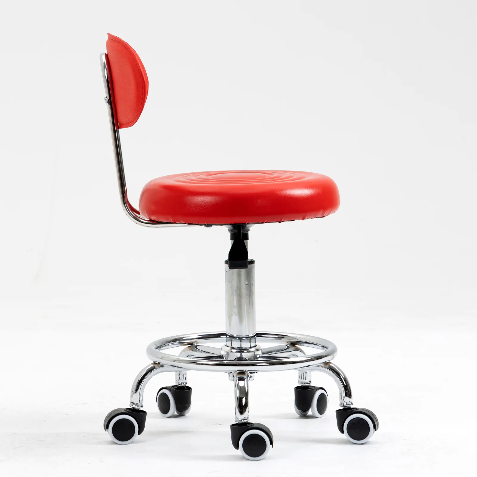 Varossa Multipurpose Essential Office Student Computer Chair Bar Stool (Red) - Image 8