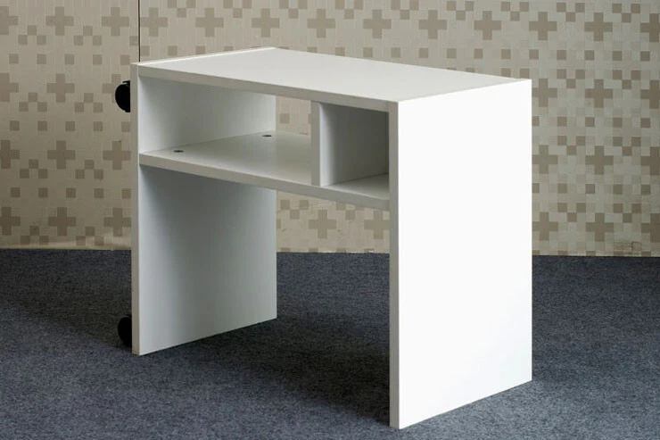 Varossa Side Table with Casters (White) - Image 12