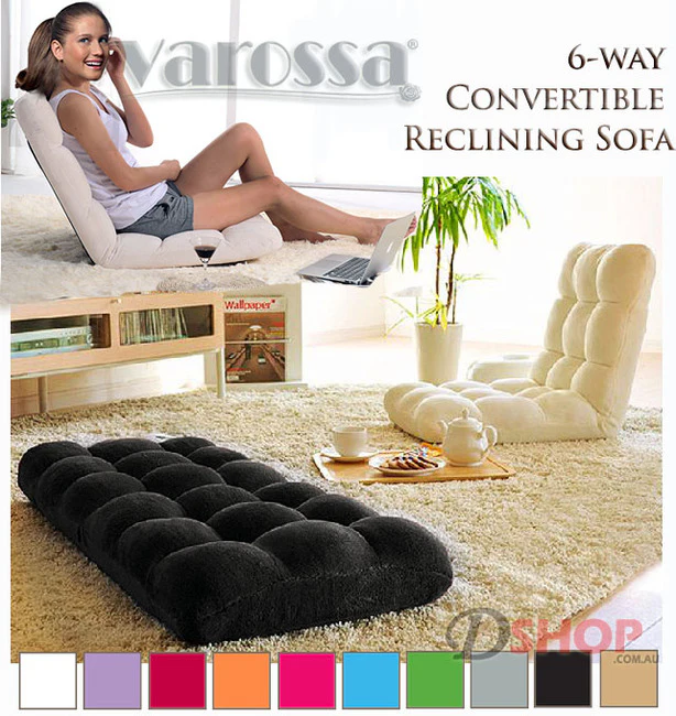 Varossa Versatile Adjustable Recliner Sofa Couch Yoga Chair (Large, Red) - Image 10