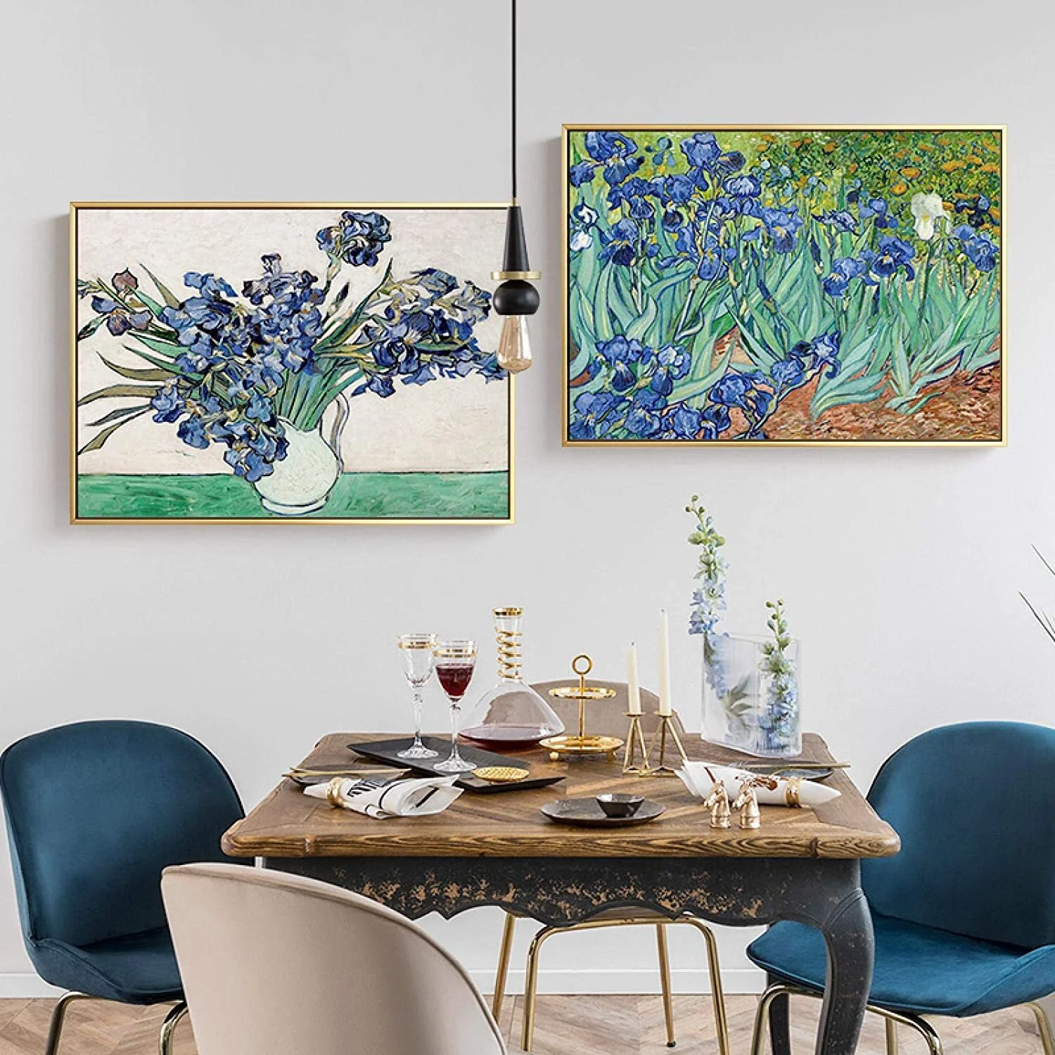 Vase of Irises Painting by Van Gogh Print Canvas Wall Art - 60cm x 40cm - Image 6