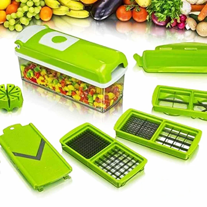 Vegetable Fruit Dicer Slicer Food Processor Cutter 12 Piece Set - Image 3