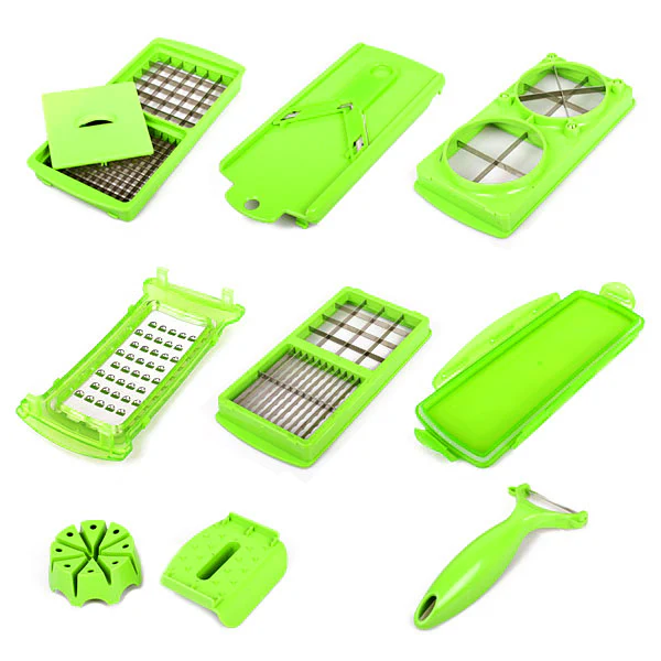 Vegetable Fruit Dicer Slicer Food Processor Cutter 12 Piece Set - Image 5