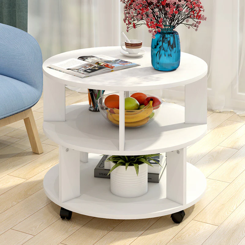 Vogue Round Coffee Table (White) - Image 2