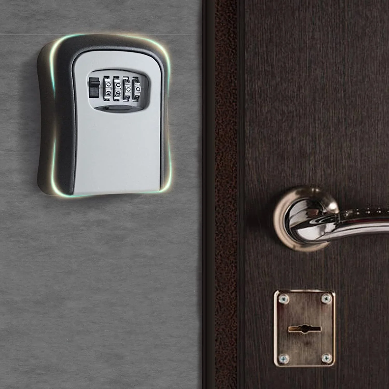 Wall Mount Storage Security Key Safe Waterproof Combination Lock Box - Image 10