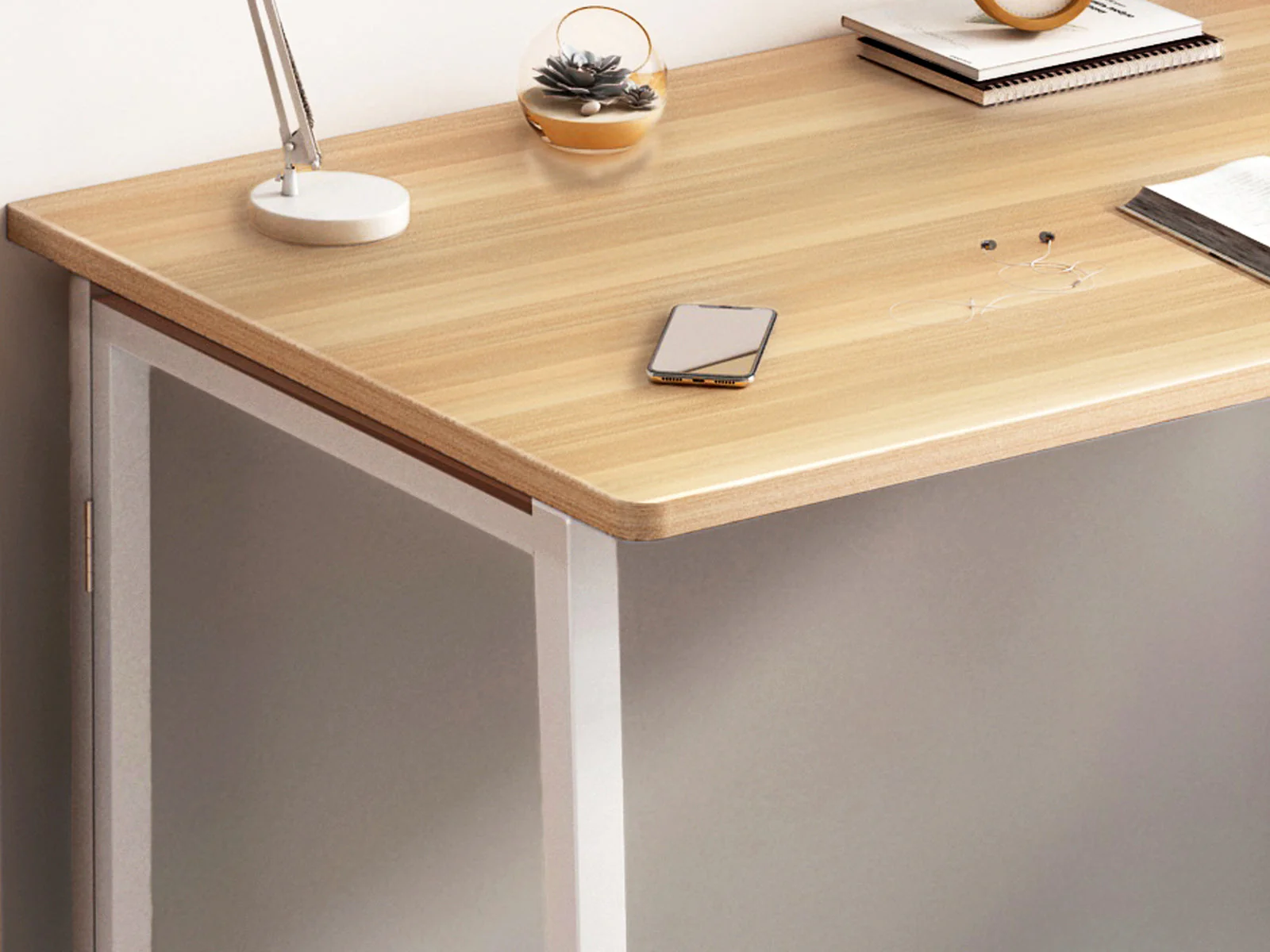 Wizard Folding Table Desk (Oak) - Image 6