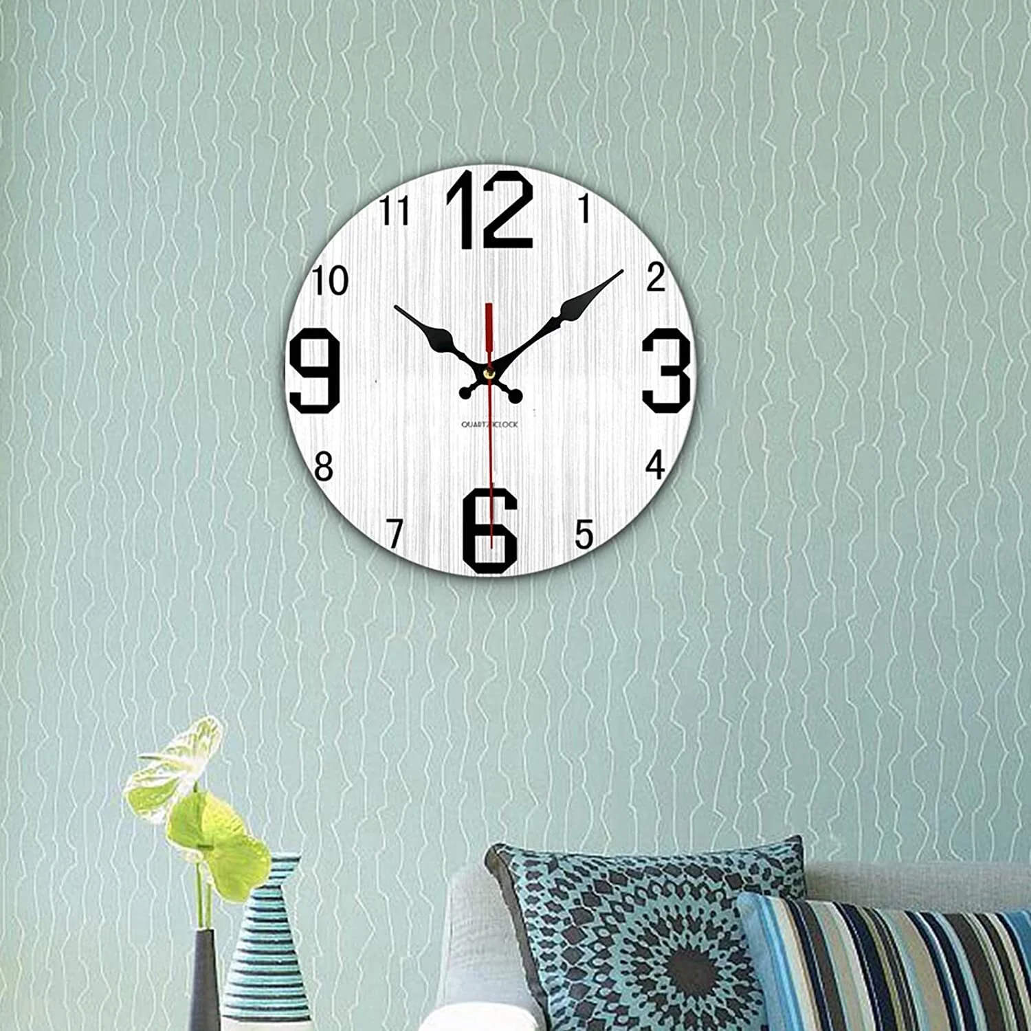 Wooden 30cm Home Decor Wall Clock - Image 7