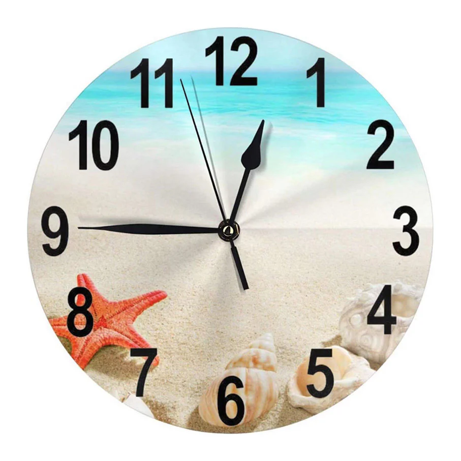 Wooden Beach Home Decor Wall Clock - Image 6