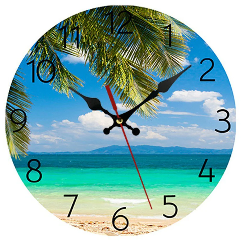 Wooden Costal Beach Home Decor Wall Clock - Image 6