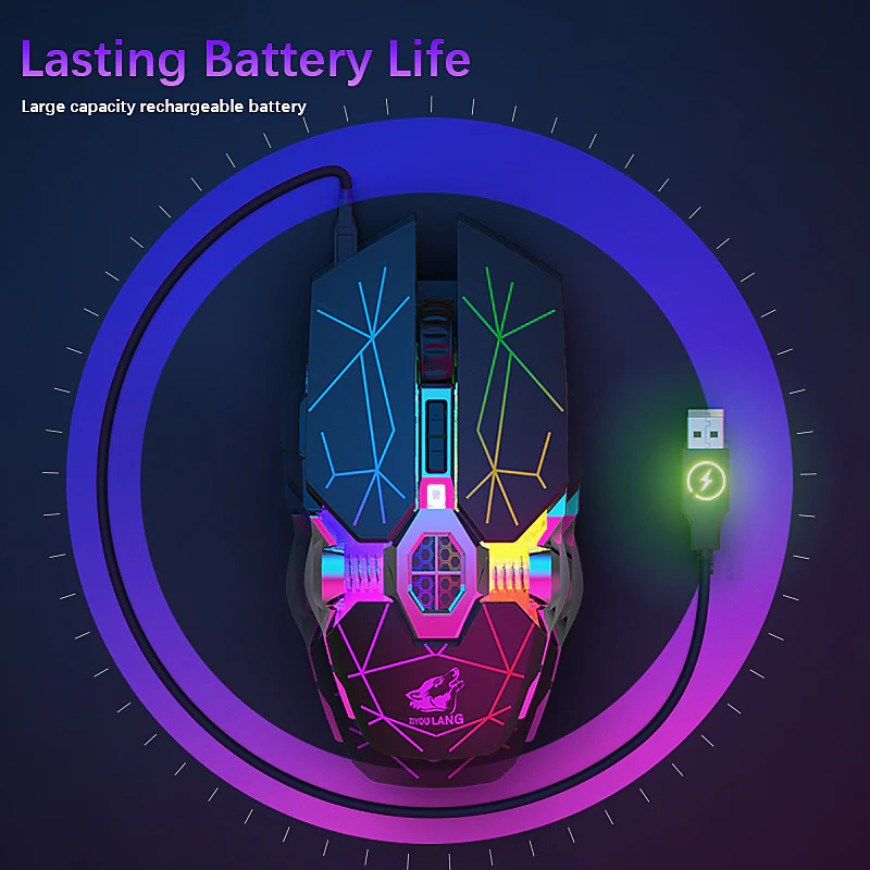 X13 Gaming Wireless Mechanical RGB Optical Mouse - Image 13