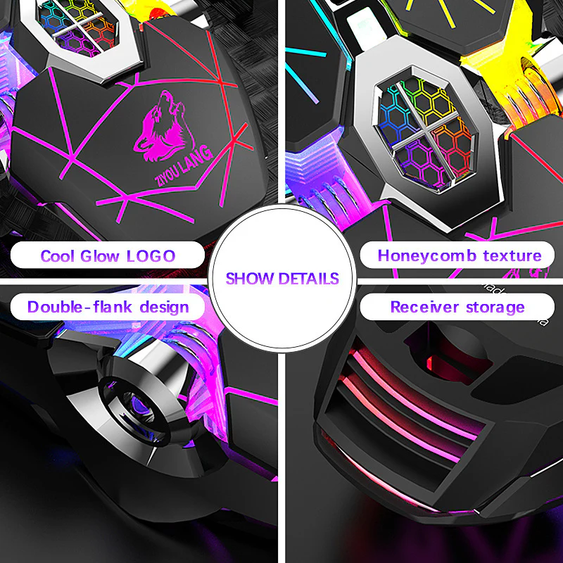X13 Gaming Wireless Mechanical RGB Optical Mouse - Image 9