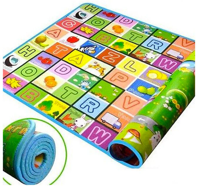 XL Double Sided 2m Extra Thick Baby Kids Play Mat - Image 3