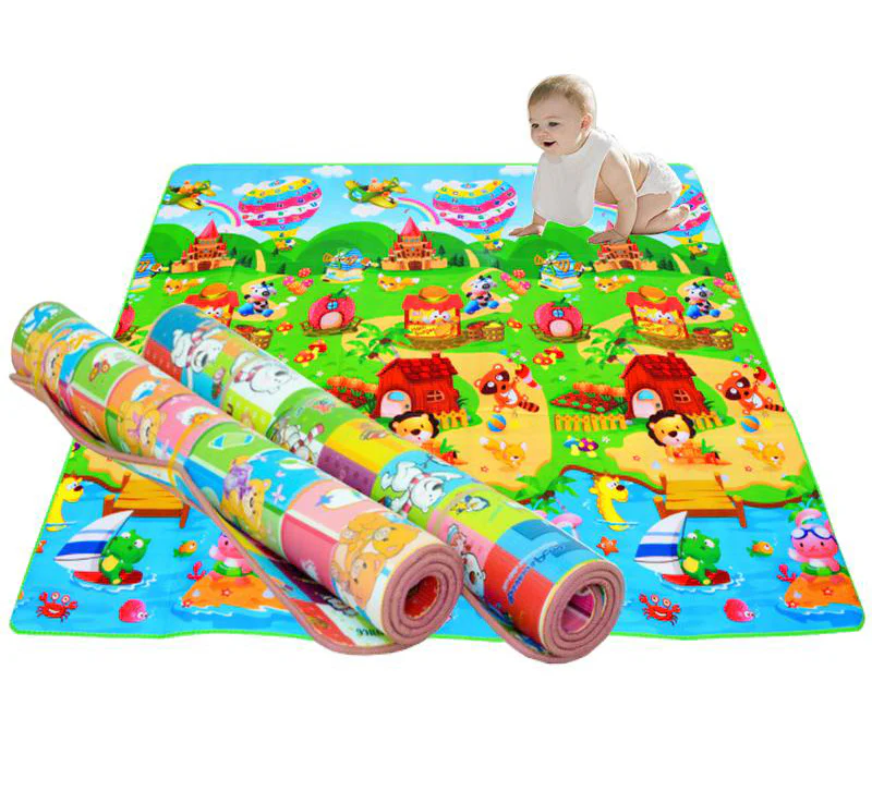 XL Double Sided 2m Extra Thick Baby Kids Play Mat - Image 4