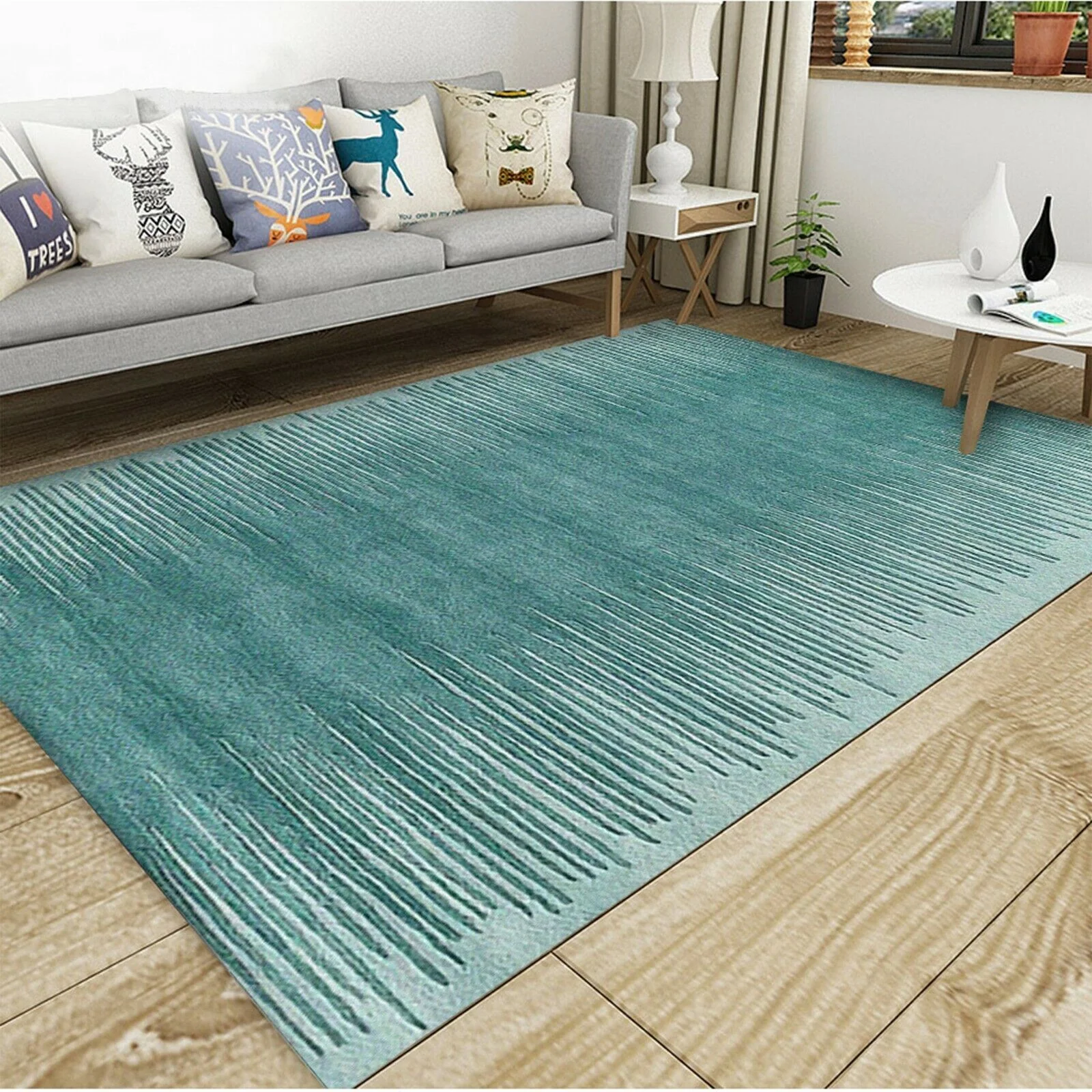 XL Extra Large Aqua Rug Carpet Mat (300 x 200) - Image 4