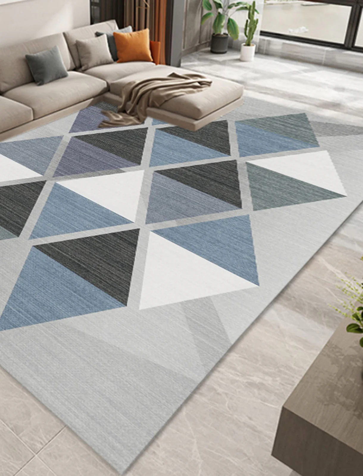 XL Extra Large Geo Designer Rug Carpet Mat (300 x 200) - Image 7