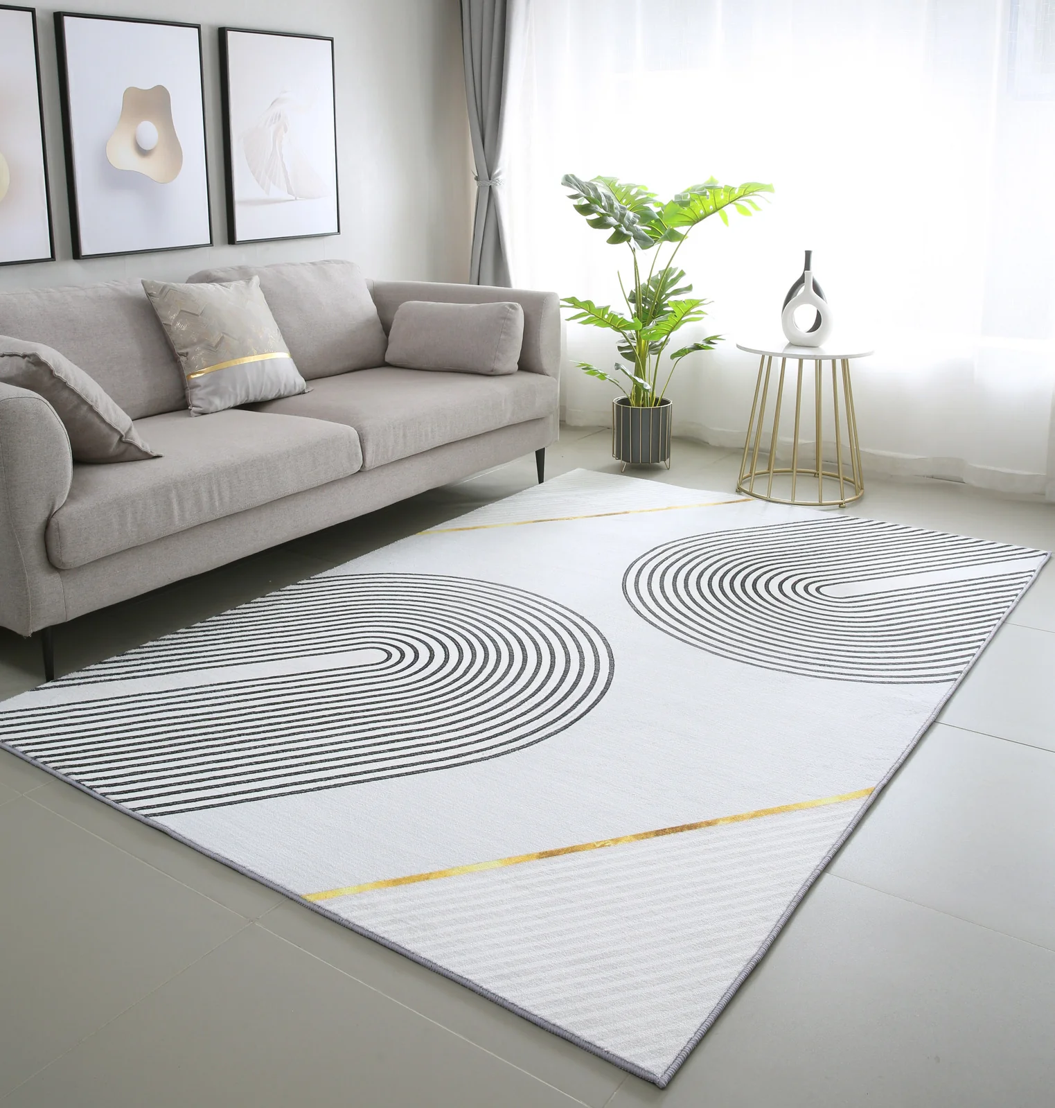 XL Extra Large Lush Plush Gleam Designer Carpet Rug (300 x 200) - Image 7