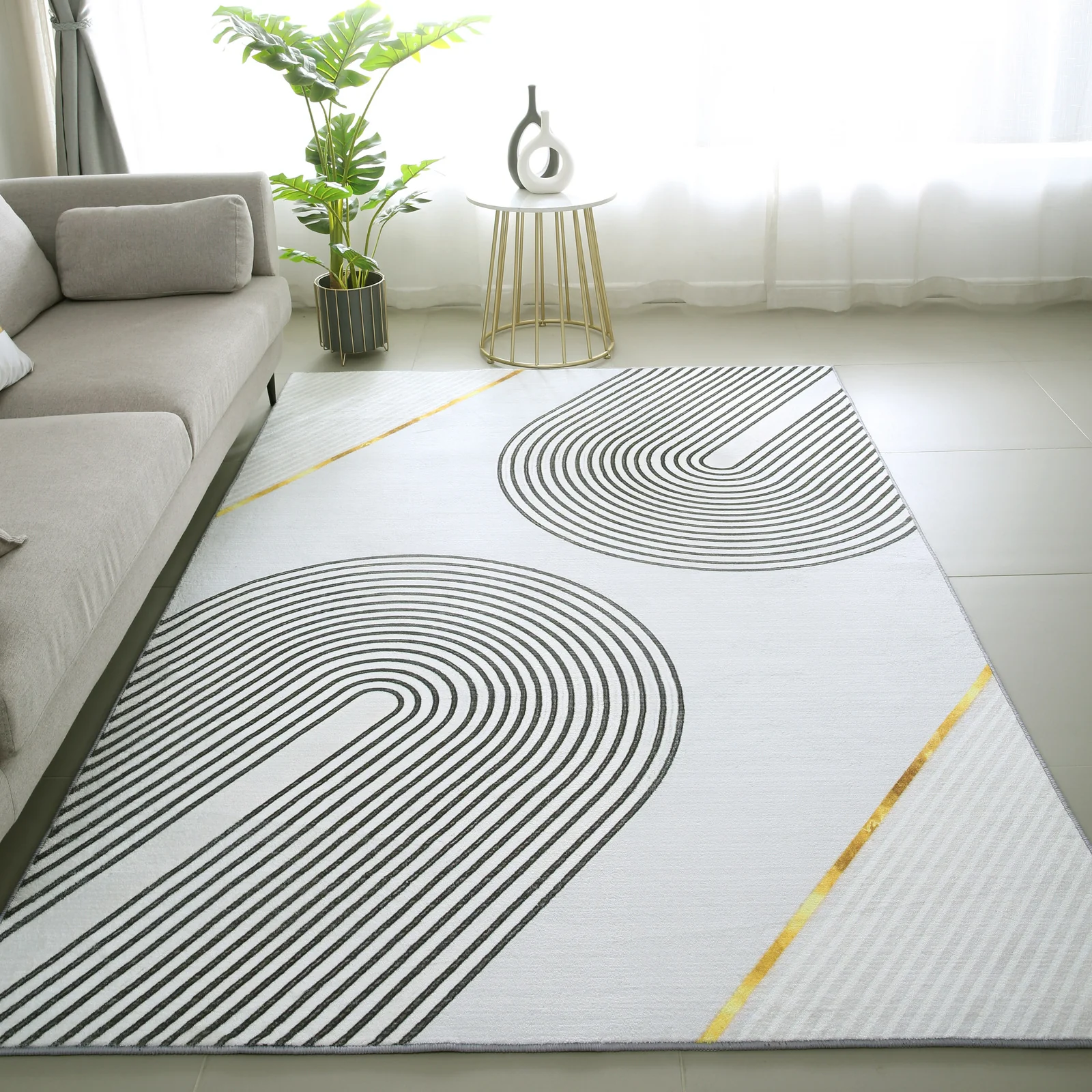 XL Extra Large Lush Plush Gleam Designer Carpet Rug (300 x 200) - Image 9