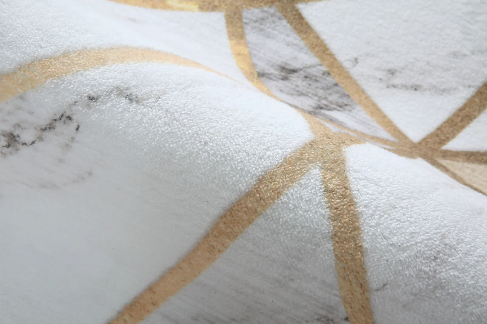 XL Extra Large Lush Plush Gold Marble Rug Carpet Mat (300 x 200) - Image 10