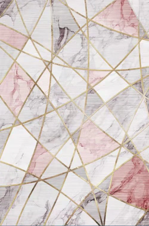 XL Extra Large Lush Plush Pink Marble Rug Carpet Mat (300 x 200) - Image 20