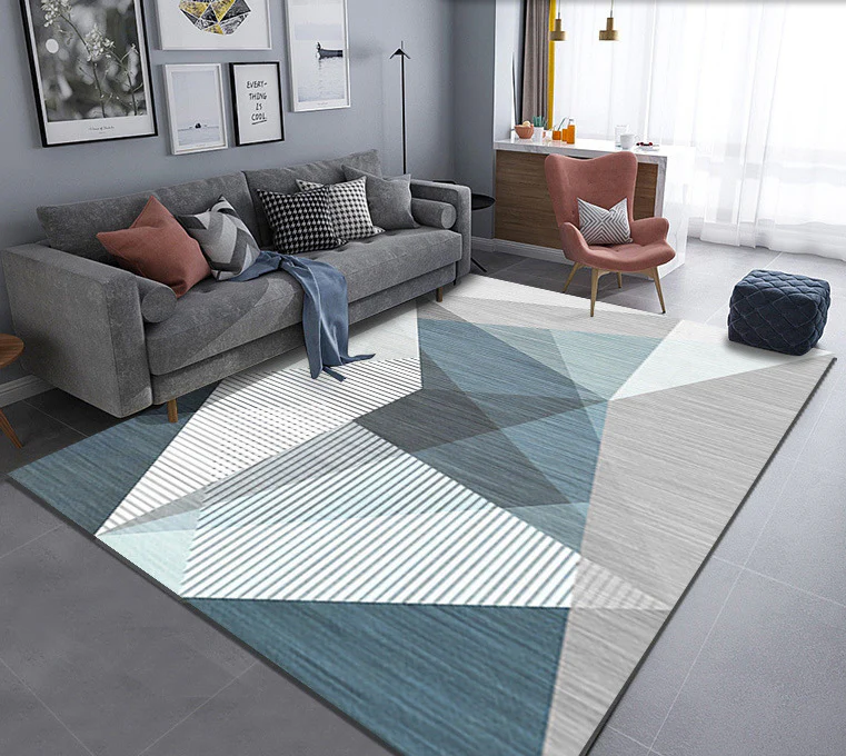 XL Extra Large Mist Modern Rug Carpet Mat (300 x 200) - Image 7