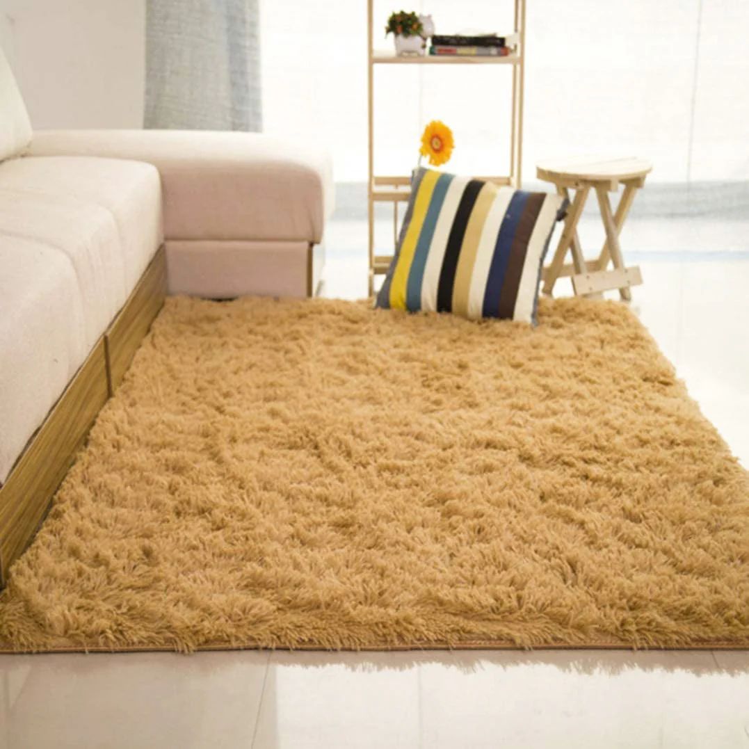 XL Extra Large Soft Shag Rug Carpet Mat (Caramel, 300 x 200) - Image 11