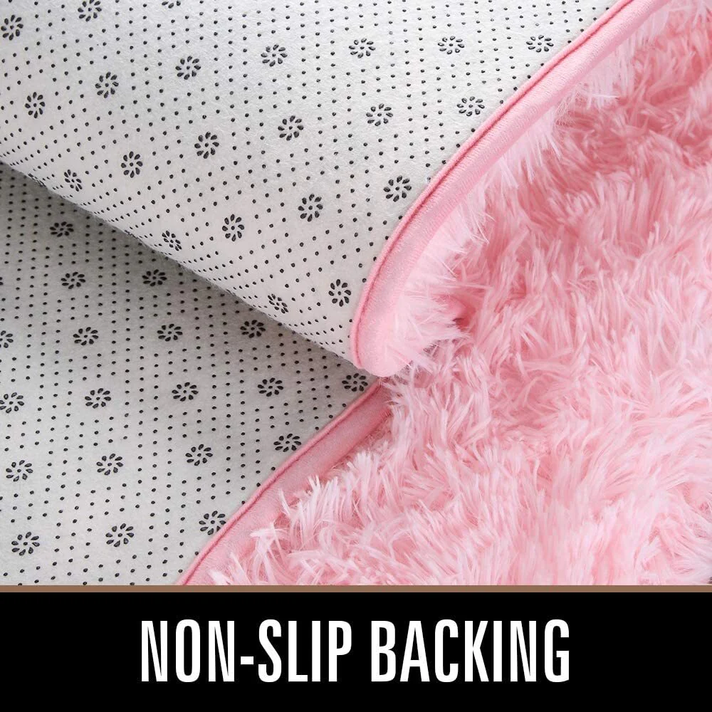 XL Extra Large Soft Shag Rug Carpet Mat (Pink, 300 x 200) - Image 11