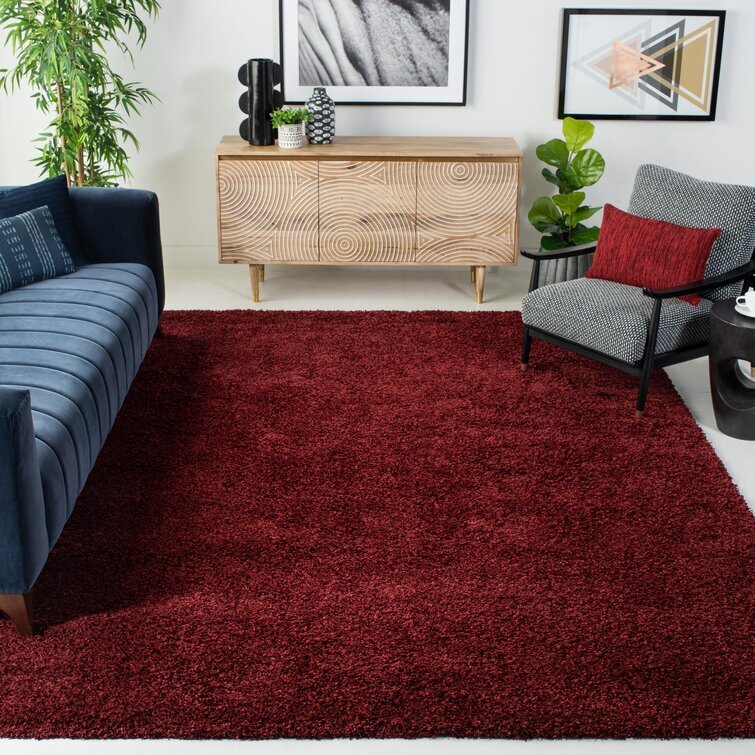 XL Extra Large Soft Shag Rug Carpet Mat (Wine, 300 x 200) - Image 11