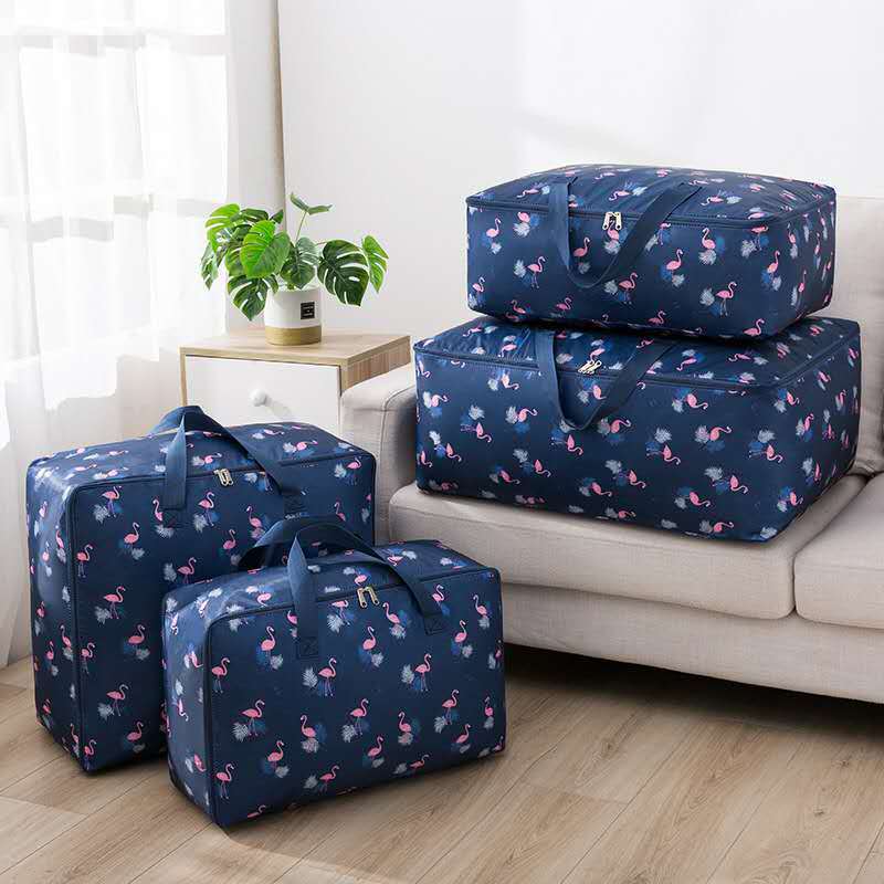 XL Jumbo 100L Flamingo Zipped Storage Luggage Bag - Image 4