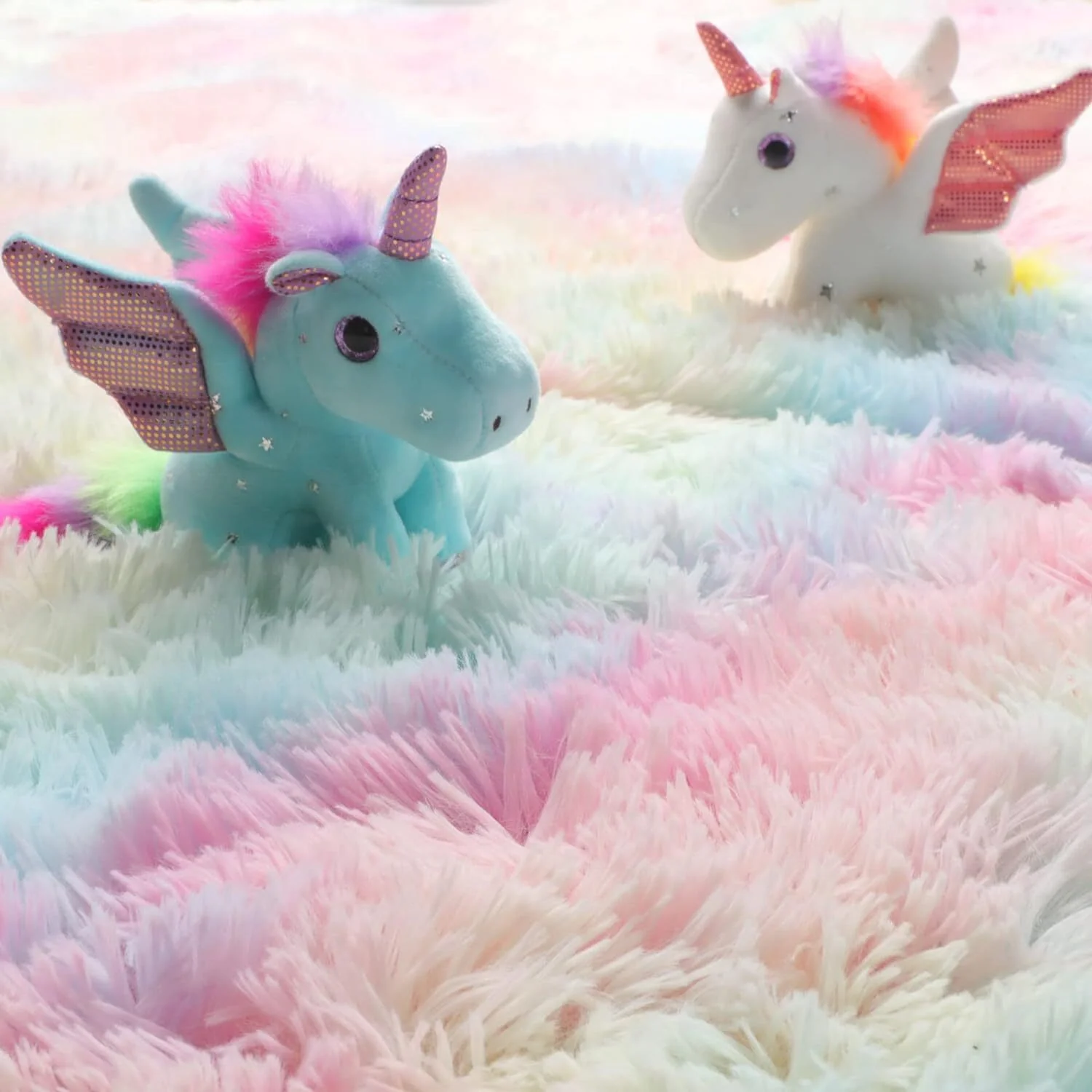 XL Rainbow Dream Comfortable Shag Rug (300 x 200) - Image 15