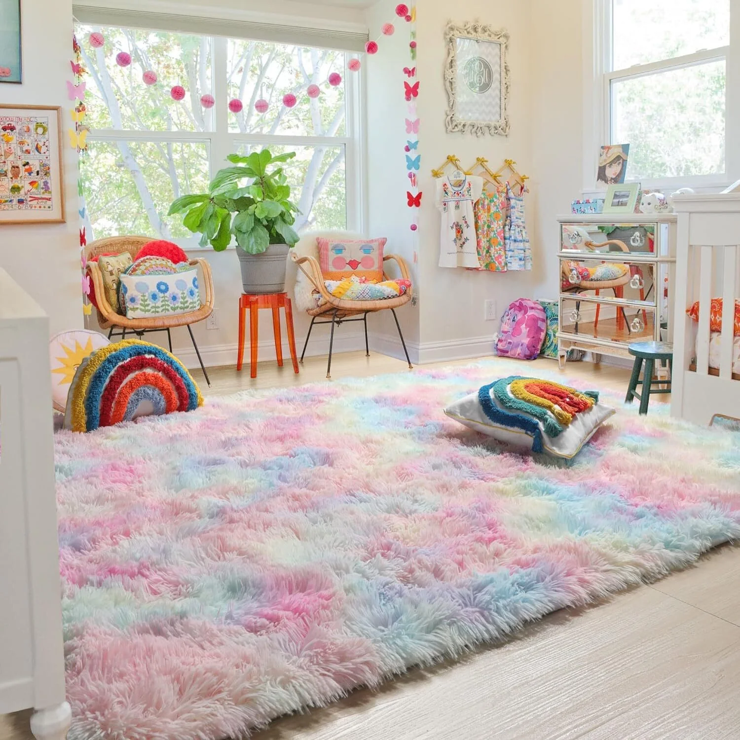 XL Rainbow Dream Comfortable Shag Rug (300 x 200) - Image 16