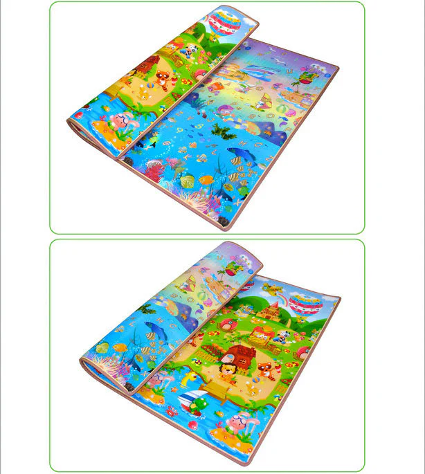 XXL Double Sided 20mm Extra Thick Baby Kids Play Mat 2m - Image 3